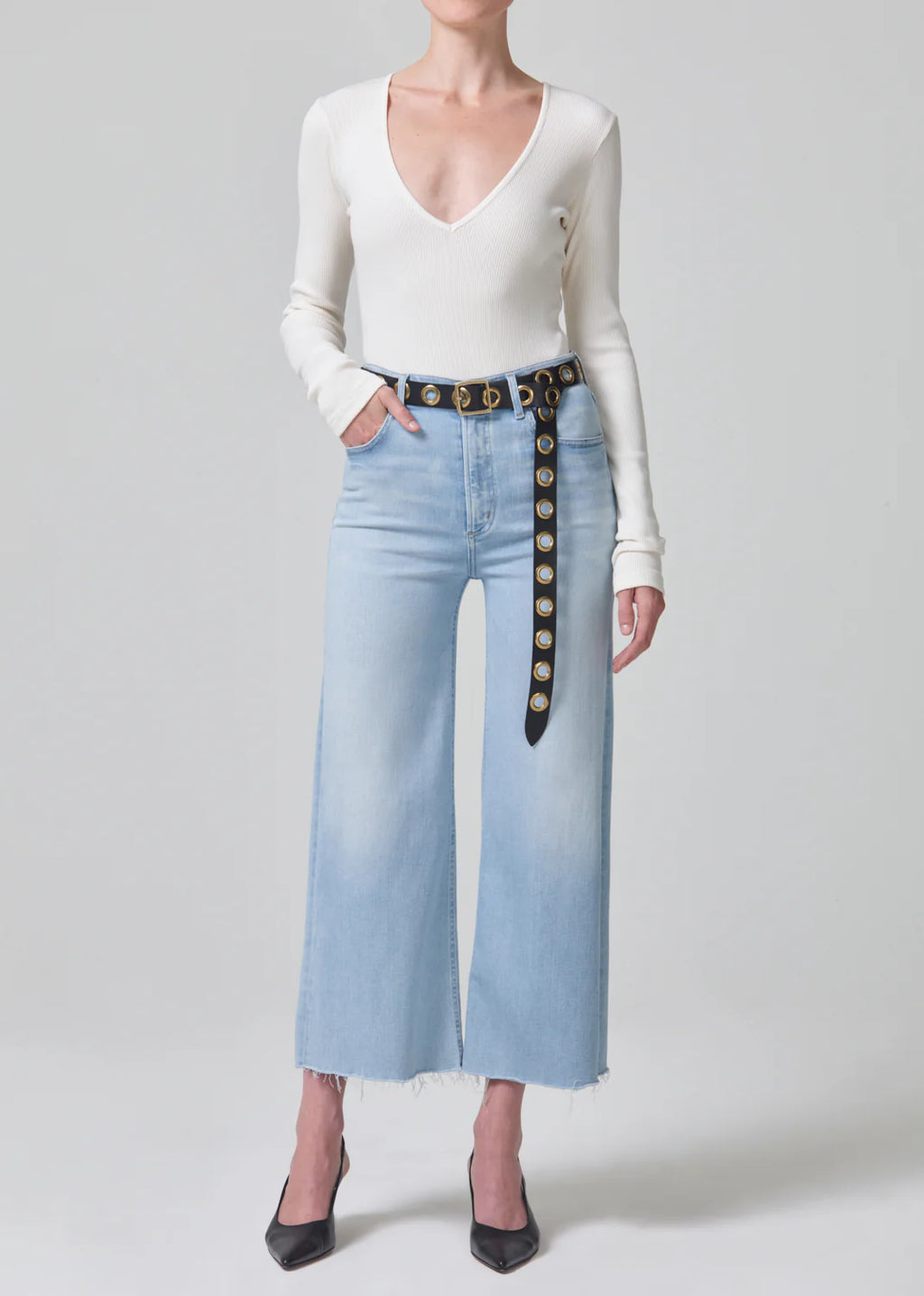 Lyra Crop Jean in Marquee
