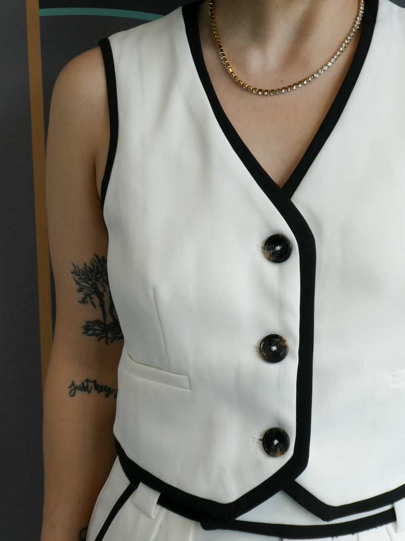 Cindy Cropped Vest