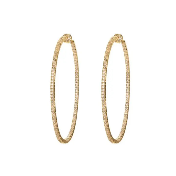 Perfect Pave Hoop Earring