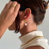 Melrose Mini Hoop Pearl Earring