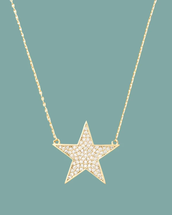 You Are My Shining Star Pave Necklace