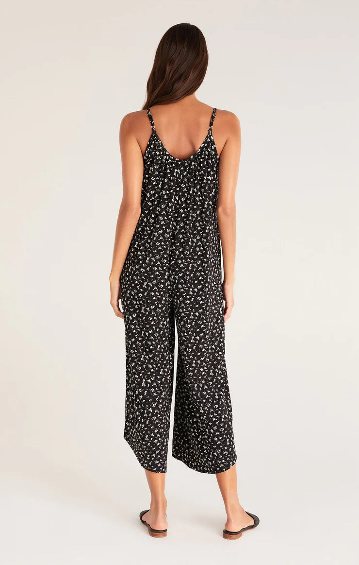 Ditsy Flare Jumpsuit