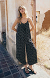Ditsy Flare Jumpsuit