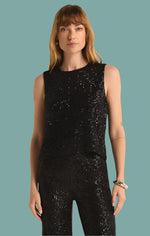 Sloan Sequin Top - Black