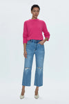 Cassie Super High Rise Straight Crop Jean